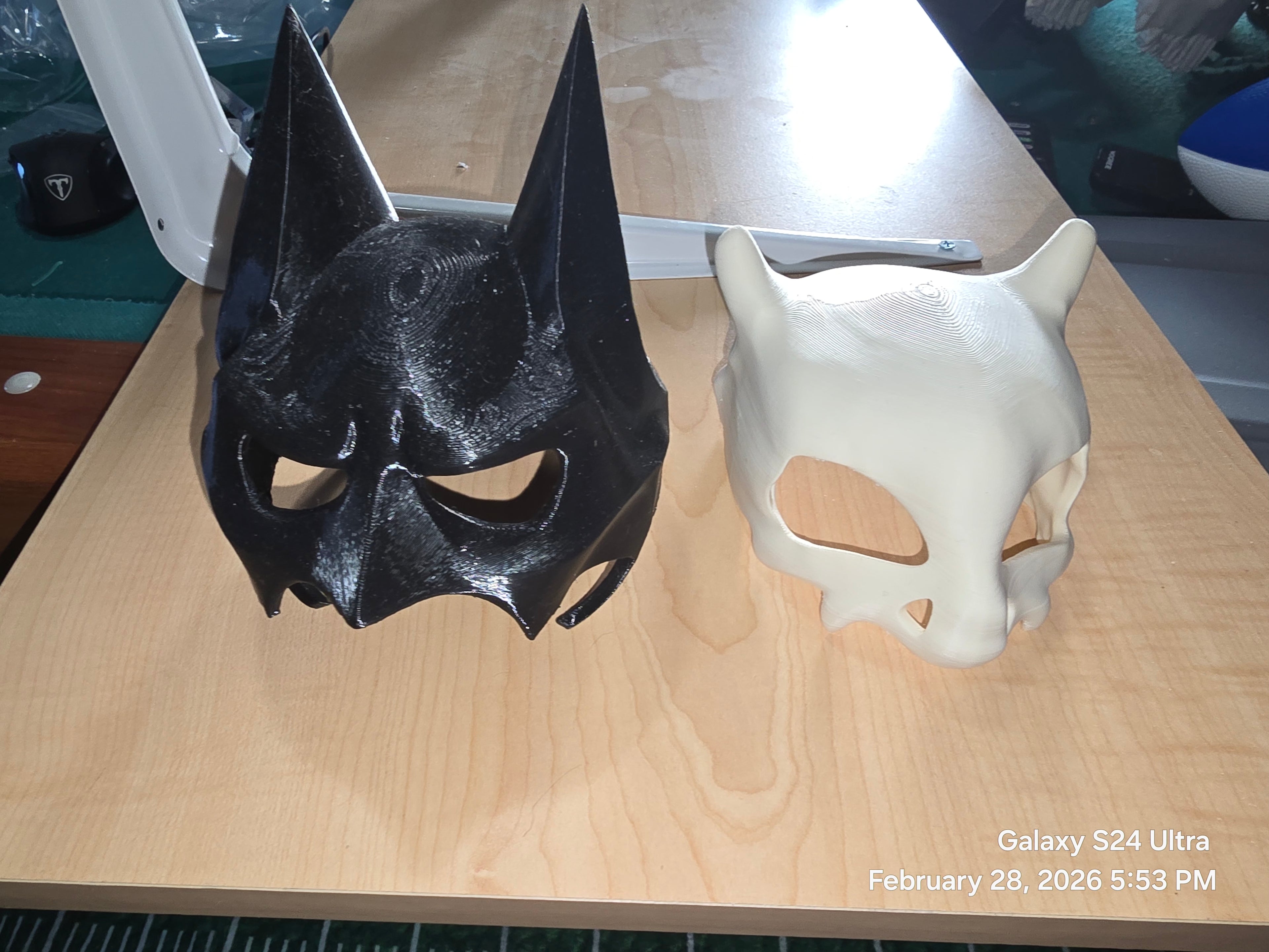 Batman or Cubone Cat Mask