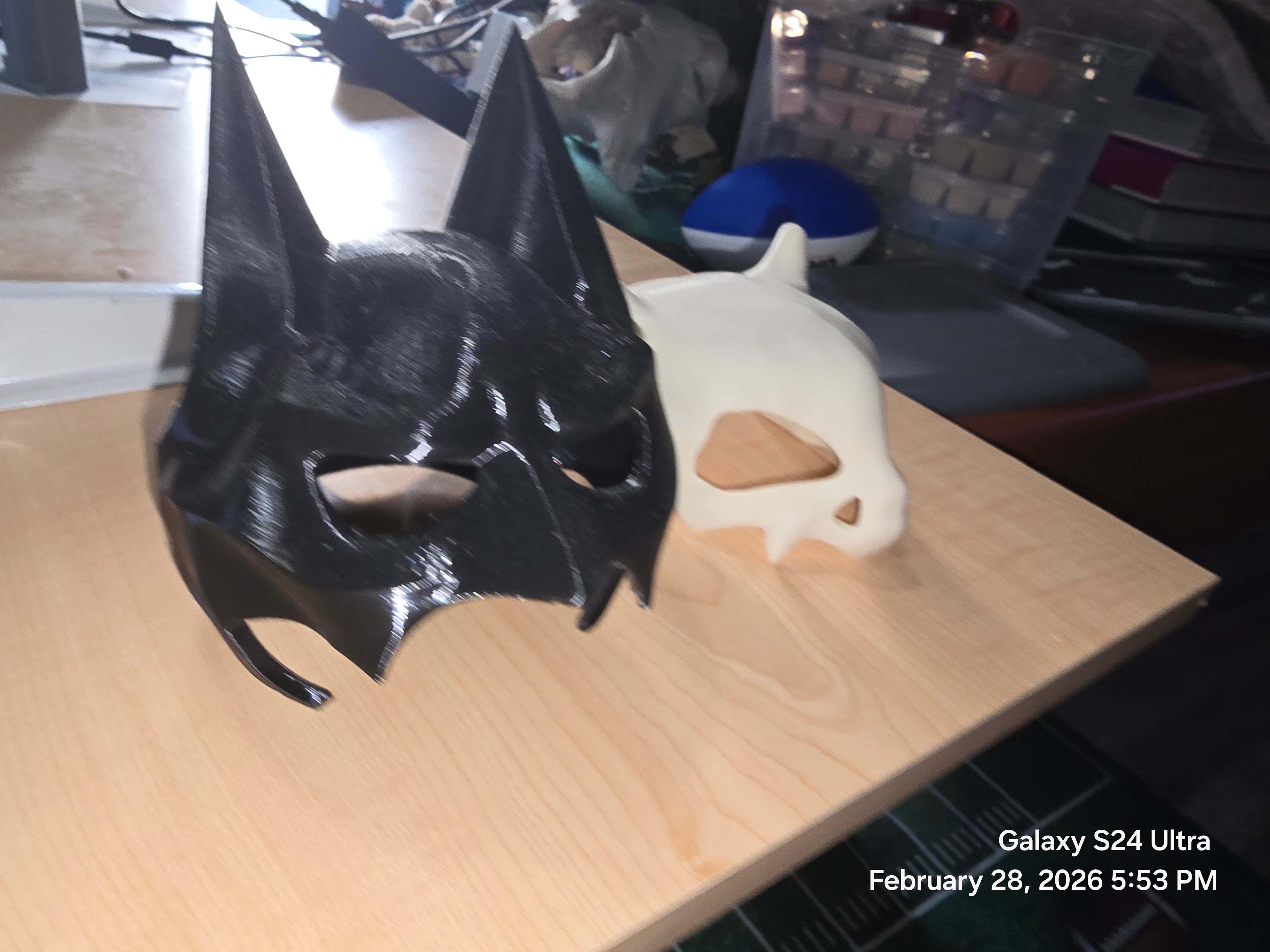 Batman or Cubone Cat Mask