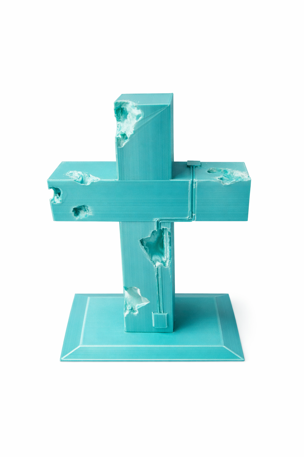 Broken Cross Figurine – Symbol of Redemption and Strength