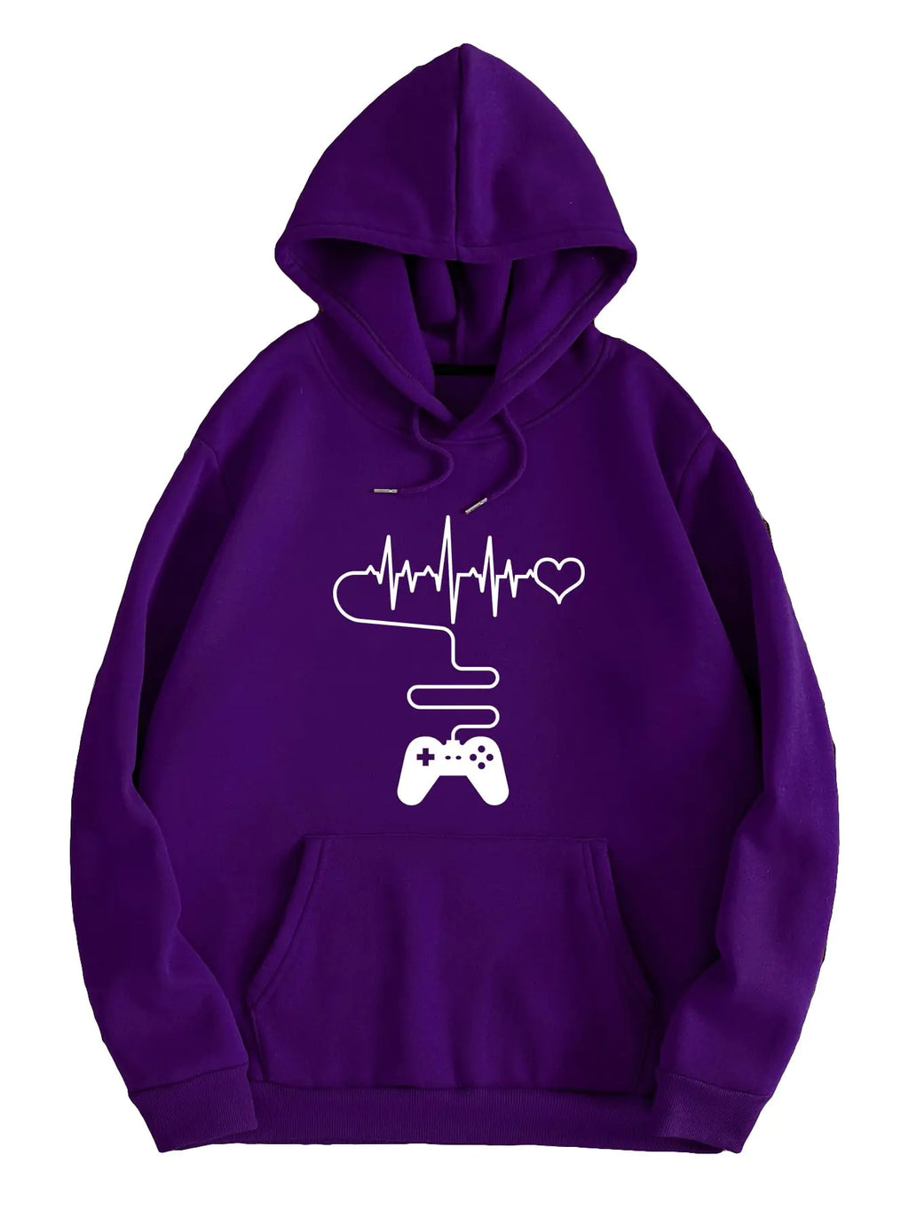 Herren Grafik Kordelzug Pullover Hoodies Langarm Kapuzenpullover Tops Lila S